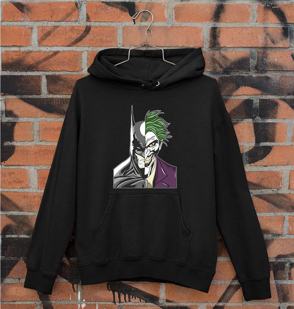 Batman Joker Unisex Hoodie for Men/Women-S(40 Inches)-Black-Ektarfa.online
