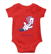 Load image into Gallery viewer, Poker Kids Romper For Baby Boy/Girl-0-5 Months(18 Inches)-Red-Ektarfa.online
