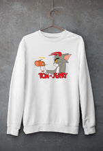 Load image into Gallery viewer, Tom and Jerry Unisex Sweatshirt for Men/Women-S(40 Inches)-White-Ektarfa.online

