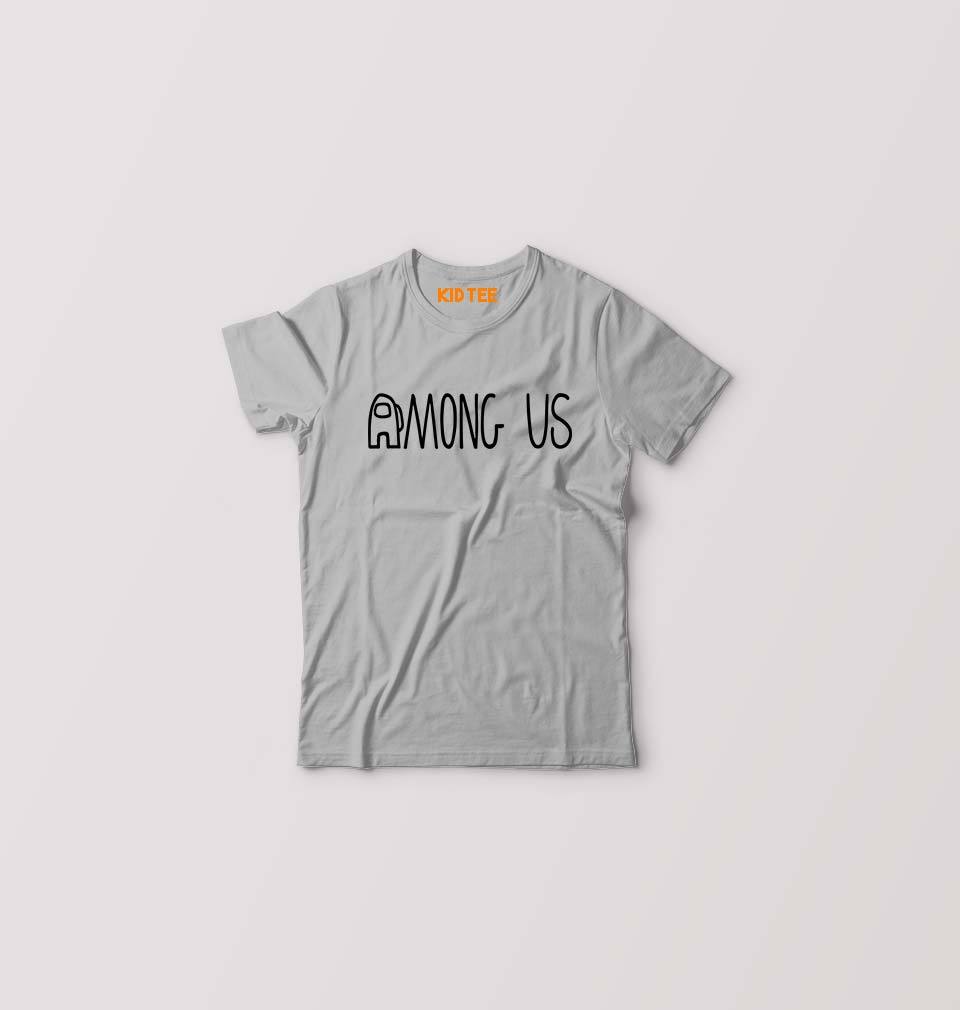 Among Us Kids T-Shirt for Boy/Girl-0-1 Year(20 Inches)-Grey-Ektarfa.online
