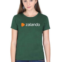 Load image into Gallery viewer, Zalando T-Shirt for Women-XS(32 Inches)-Dark Green-Ektarfa.online
