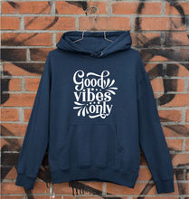 Load image into Gallery viewer, Good Vibes Only Unisex Hoodie for Men/Women-Navy Blue-Ektarfa.online

