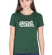 Load image into Gallery viewer, Ecko Unltd T-Shirt for Women-XS(32 Inches)-Dark Green-Ektarfa.online
