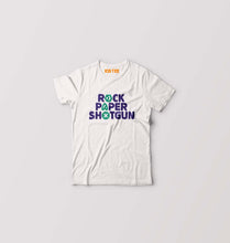 Load image into Gallery viewer, Rock Paper Shotgun Kids T-Shirt for Boy/Girl-White-Ektarfa.online
