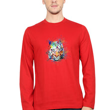 Load image into Gallery viewer, Tiger Full Sleeves T-Shirt for Men-Red-Ektarfa.online

