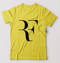 Load image into Gallery viewer, Roger Federer(RF) T-Shirt for Men-S(38 Inches)-Yellow-Ektarfa.online
