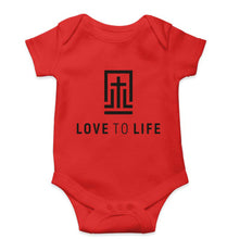 Load image into Gallery viewer, Love To Life Kids Romper For Baby Boy/Girl-0-5 Months(18 Inches)-Red-Ektarfa.online
