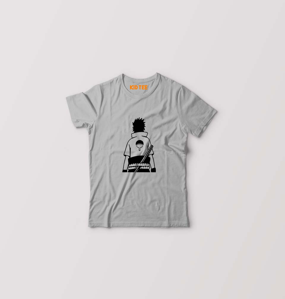 Sasuke Uchiha Kids T-Shirt for Boy/Girl-Grey-Ektarfa.online