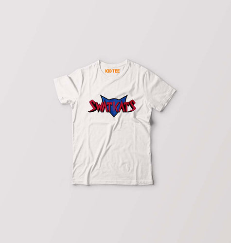 Swat Kats Logo Kids T-Shirt for Boy/Girl-White-Ektarfa.online