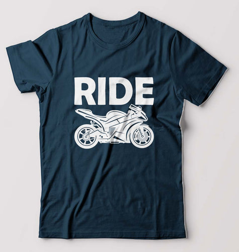 Ride Superbike T-Shirt for Men-Petrol Blue-Ektarfa.online