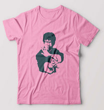 Load image into Gallery viewer, Bruce Lee T-Shirt for Men-S(38 Inches)-Light Baby Pink-Ektarfa.online

