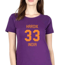 Load image into Gallery viewer, Hardik Pandya T-Shirt for Women-Purple-Ektarfa.online
