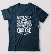 Load image into Gallery viewer, Motorcycle T-Shirt for Men-Petrol Blue-Ektarfa.online
