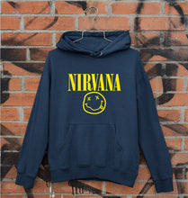 Load image into Gallery viewer, Nirvana Unisex Hoodie for Men/Women-S(40 Inches)-Navy Blue-Ektarfa.online
