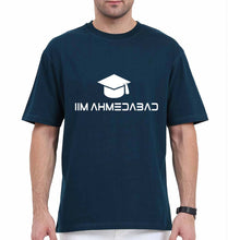 Load image into Gallery viewer, IIM A Ahmedabad Oversized T-Shirt for Men-Petrol Blue-Ektarfa.online
