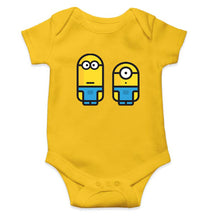 Load image into Gallery viewer, Minion Illustrator Kids Romper For Baby Boy/Girl-0-5 Months(18 Inches)-Yellow-Ektarfa.online
