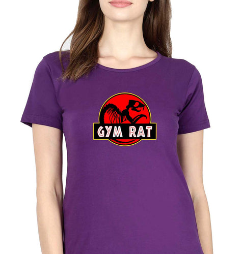 Gym Rat T-Shirt for Women-Purple-Ektarfa.online