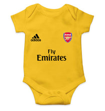 Load image into Gallery viewer, Arsenal Kids Romper For Baby Boy/Girl-0-5 Months(18 Inches)-Yellow-Ektarfa.online
