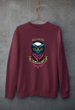 Load image into Gallery viewer, Owl Music Unisex Sweatshirt for Men/Women-S(40 Inches)-Maroon-Ektarfa.online
