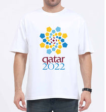Load image into Gallery viewer, FIFA World Cup Qatar 2022 Oversized T-Shirt for Men-White-Ektarfa.online
