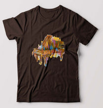 Load image into Gallery viewer, Piano T-Shirt for Men-Coffee Brown-Ektarfa.online
