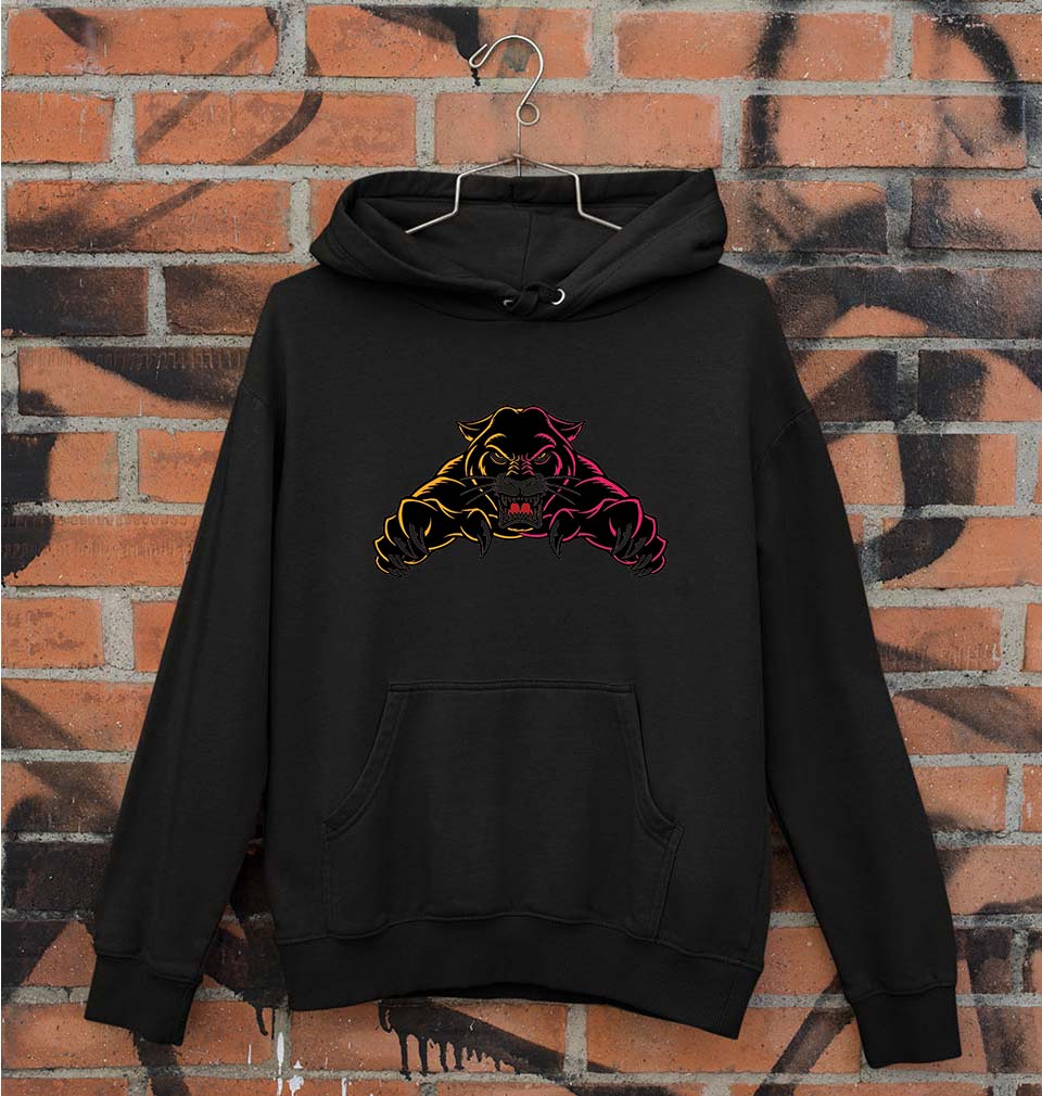 Black Panther Unisex Hoodie for Men/Women-S(40 Inches)-Black-Ektarfa.online