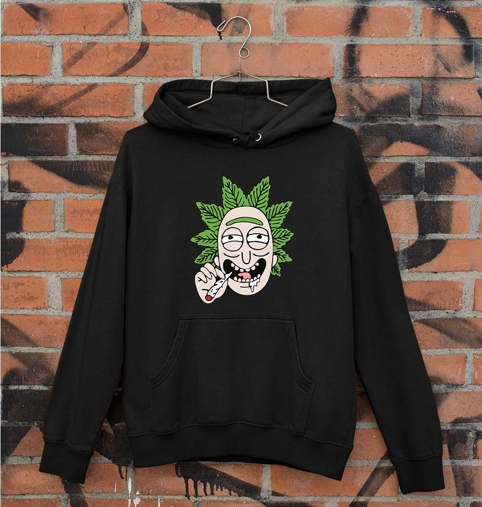 Rick and Morty Unisex Hoodie for Men/Women-S(40 Inches)-Black-Ektarfa.online