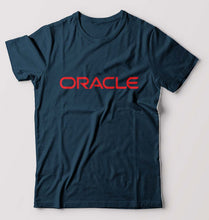 Load image into Gallery viewer, Oracle T-Shirt for Men-S(38 Inches)-Petrol Blue-Ektarfa.online
