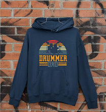 Load image into Gallery viewer, Drummer Dad Unisex Hoodie for Men/Women-Navy Blue-Ektarfa.online
