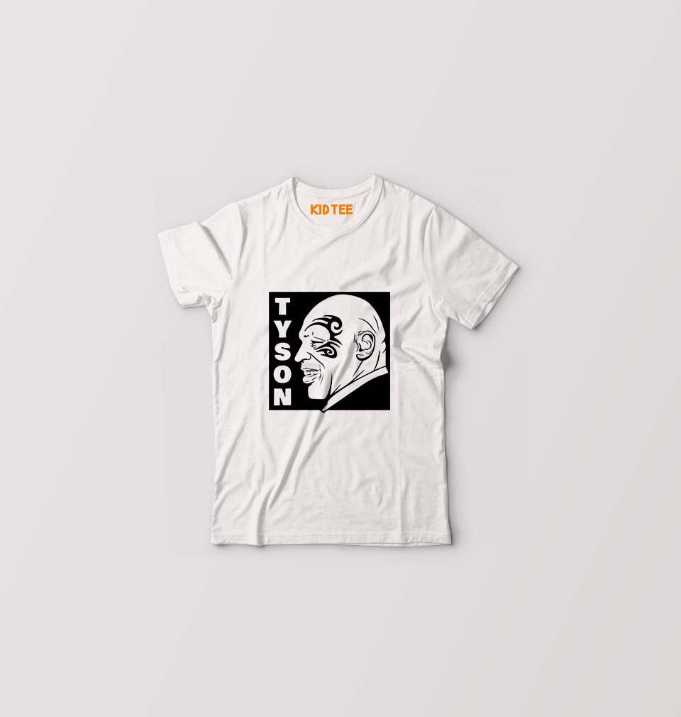 Mike Tyson Kids T-Shirt for Boy/Girl-White-Ektarfa.online