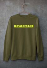 Load image into Gallery viewer, Day Trader Share Market Unisex Sweatshirt for Men/Women-S(40 Inches)-Olive Green-Ektarfa.online
