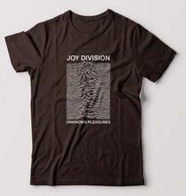 Load image into Gallery viewer, Joy Division T-Shirt for Men-S(38 Inches)-Coffee Brown-Ektarfa.online
