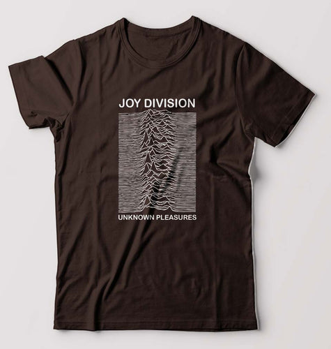 Joy Division T-Shirt for Men-S(38 Inches)-Coffee Brown-Ektarfa.online