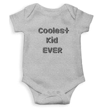 Load image into Gallery viewer, Coolest Kid Ever Kids Romper For Baby Boy/Girl-0-5 Months(18 Inches)-Grey-Ektarfa.online
