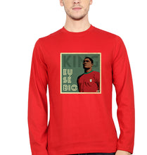Load image into Gallery viewer, Eusébio Full Sleeves T-Shirt for Men-S(38 Inches)-Red-Ektarfa.online
