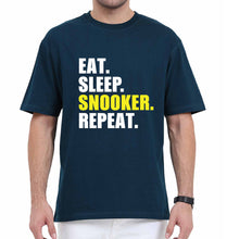 Load image into Gallery viewer, Snooker Oversized T-Shirt for Men-Petrol Blue-Ektarfa.online
