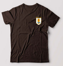 Load image into Gallery viewer, Uruguay Football T-Shirt for Men-Coffee Brown-Ektarfa.online
