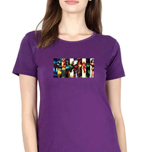 Load image into Gallery viewer, Superhero T-Shirt for Women-Purple-Ektarfa.online
