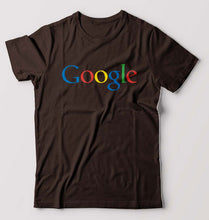 Load image into Gallery viewer, Google T-Shirt for Men-S(38 Inches)-Coffee Brown-Ektarfa.online
