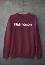 Load image into Gallery viewer, Right to Justice Unisex Sweatshirt for Men/Women-Maroon-Ektarfa.online

