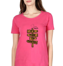 Load image into Gallery viewer, Travel T-Shirt for Women-Pink-Ektarfa.online
