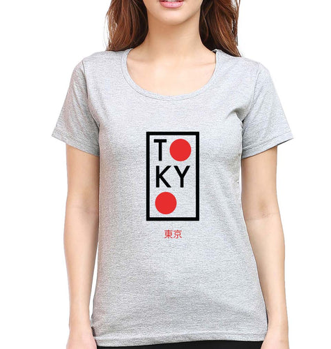 Tokyo T-Shirt for Women-Grey Melange-Ektarfa.online