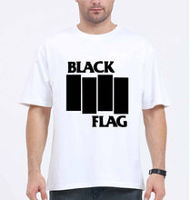 Load image into Gallery viewer, Black Flag Oversized T-Shirt for Men-White-Ektarfa.online
