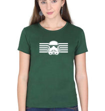 Load image into Gallery viewer, Star War T-Shirt for Women-XS(32 Inches)-Dark Green-Ektarfa.online
