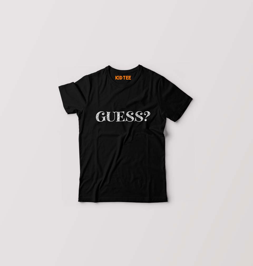 Guess Kids T-Shirt for Boy/Girl-Black-Ektarfa.online