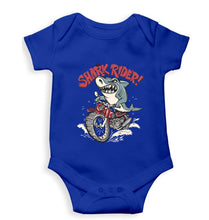 Load image into Gallery viewer, Shark Rider Kids Romper For Baby Boy/Girl-0-5 Months(18 Inches)-Royal Blue-Ektarfa.online
