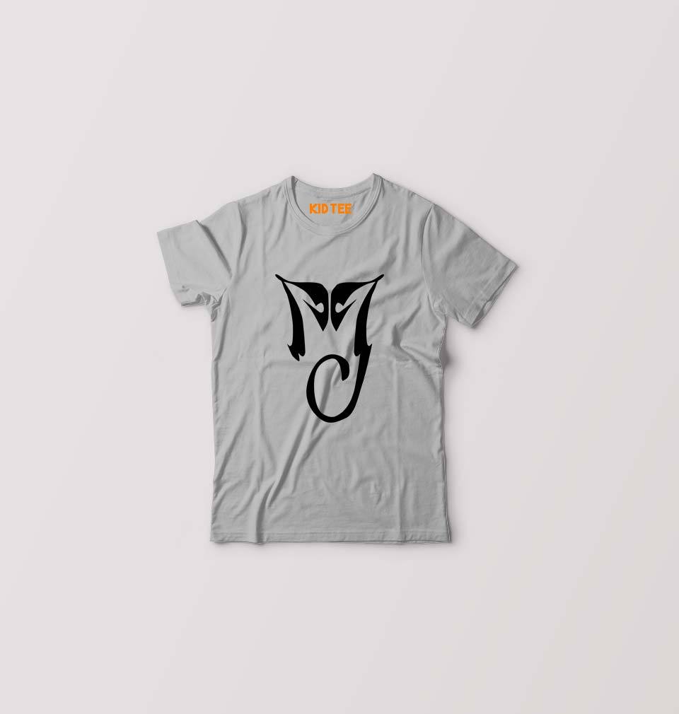 Michael Jackson (MJ) Kids T-Shirt for Boy/Girl-0-1 Year(20 Inches)-Grey-Ektarfa.online