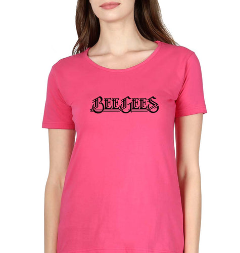 Bee Gees T-Shirt for Women-Pink-Ektarfa.online