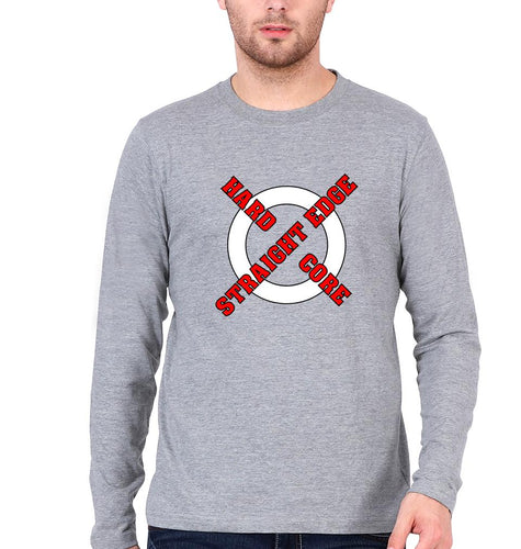 CM Punk Full Sleeves T-Shirt for Men-Grey Melange-Ektarfa.online