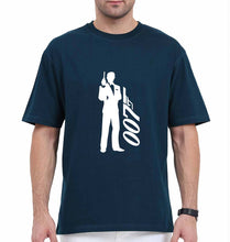 Load image into Gallery viewer, James Bond (007) Oversized T-Shirt for Men-Petrol Blue-Ektarfa.online
